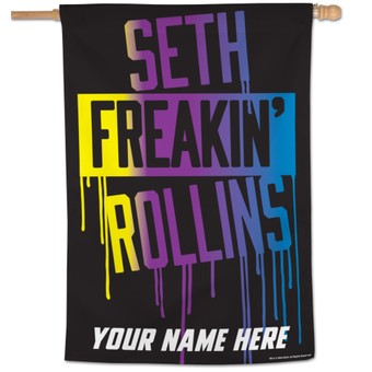 WinCraft Seth "Freakin" Rollins 27'' x 37'' One-Sided Personalized Vertical Banner