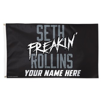 WinCraft Seth "Freakin" Rollins 3' x 5' One-Sided Deluxe Personalized Flag