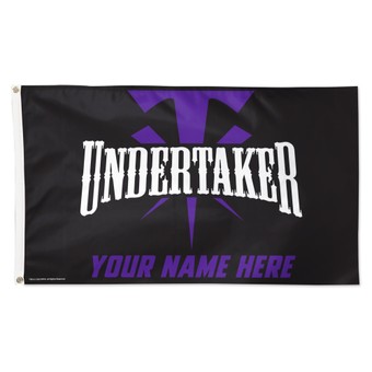 WinCraft The Undertaker 3' x 5' One-Sided Deluxe Personalized Flag