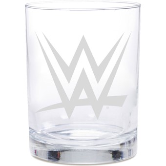 WinCraft WWE Logo 13.5 oz. Etched Rocks Glass