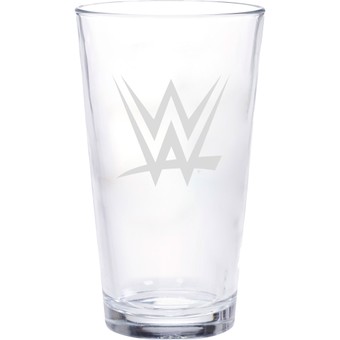 WinCraft WWE Logo 16oz. Etched Pint Glass