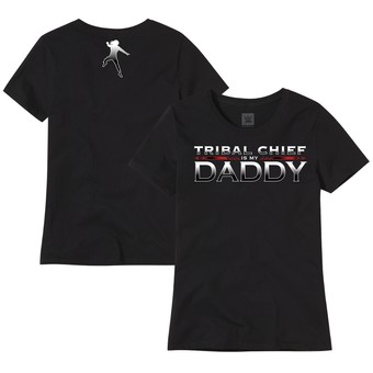 Women's Black Roman Reigns Tribal Chief Is My Daddy T-Shirt