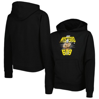 Youth 500 Level Black Rey Mysterio Pullover Hoodie
