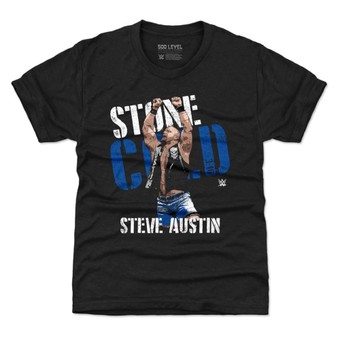 Youth 500 Level Black "Stone Cold" Steve Austin Top Rope T-Shirt