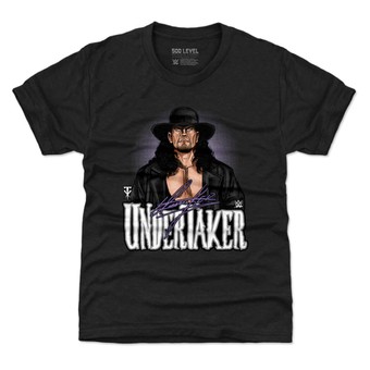 Youth 500 Level Black The Undertaker Comic Tri-Blend T-Shirt
