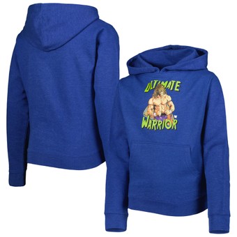 Youth 500 Level Heather Royal The Ultimate Warrior Pullover Hoodie